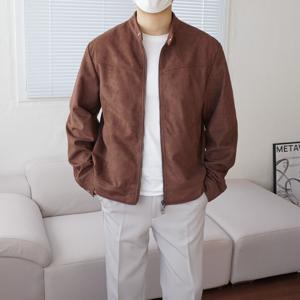 남자헨리넥스웨이드자켓 세미 크롭 남자 봄 가을 자켓 4color