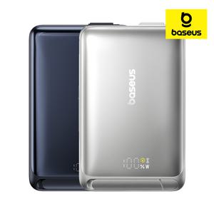 베이스어스 맥세이프 보조배터리 케이블 일체형 qi2 노모스 고속 충전 멀티 3in1 C타입 10000mAh