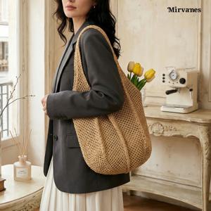 내추럴 니트 메쉬 숄더백 여성 대용량 데일리 네트백 1727