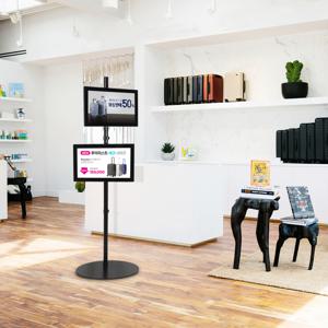 매장 광고용 듀얼 TV 티비 모니터 스탠드 거치대 PSB27D