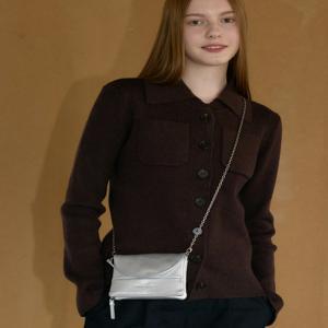 질 바이 질스튜어트 JLBA4F852SV [미나] 실버 폴딩 체인 크로스백