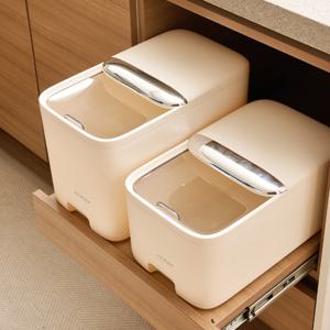 자바스 슬라이드도어 스마트 쌀통 방충 방습 밀폐 다목적 용기