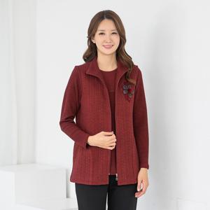 엄마옷 겉기모 긴팔티 조끼 앙상블세트 510FGH120 마담/중년여성/빅사이즈/50대/60대