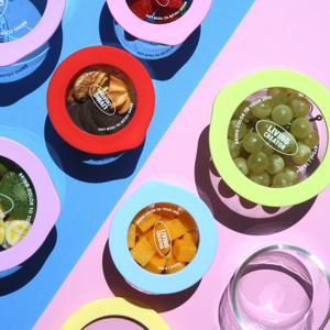 한눈에 보이는 유리용기 동그락 (3colors) 냉동밥 반찬 보관용기