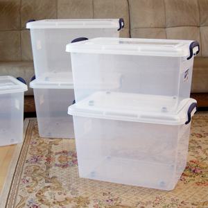 리빙박스 75L 2개 펜트리 침대밑수납장 장난감정리함