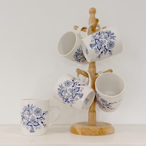 쯔비벨무스터 원목걸이대+빅머그 6P 선물세트