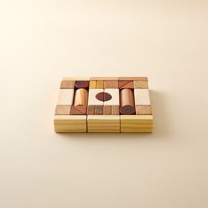 블럭-천연블럭33P 원목 장난감