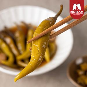 새콤달콤 밥반찬 간장고추장아찌 1kg x2개