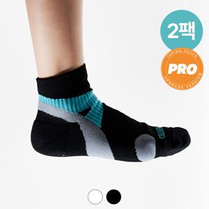 프로 스포츠양말 2켤레 여성 러닝 등산 두꺼운 발목 국산양말