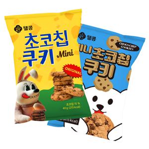 [웰콩] 초코칩이 풍부한 웰콩 미니초코칩쿠키 40g, 20개입