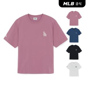 26SS 공용 베이직 등판 스트릿 로고 오버핏 반팔 티셔츠 (4 COLOR) 3ATSB0863