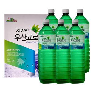 지리산 우산 고로쇠 수액 1.5L 6병외 인삼향 자연채취 봄 한정 고로쇠물 부모님