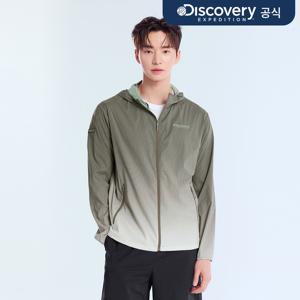 남성 등고선 프린트 바람막이 (D/GREY)