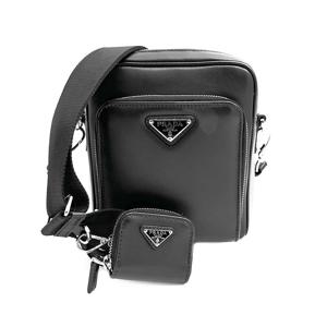 [중고명품]  삼각로고 파우치 가죽 크로스백 2VH168 6282502270