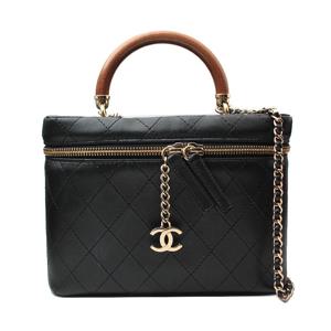 [중고명품]  블랙 코스메틱 금장 크로스백 26번대