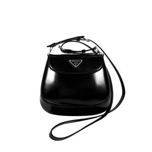 [중고명품]  여성 브러시드 레더 클레오 플랩 숄더백 미니백 블랙