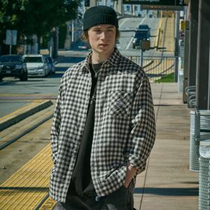 슬램로고 자수 포켓 체크 셔츠 FLS208 / 5color