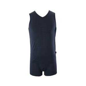 비너스 땀이 잘 마르는 기능성 브이넥 남자 런닝+드로즈 팬티 세트-VMVMPS048T