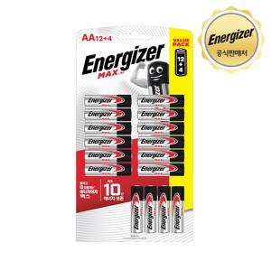 알카라인 맥스 건전지 12입 + 4입 AA/AAA 택 1 (총 16입)