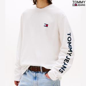 타미진 남성 루즈핏 뱃지 암포켓 로고 긴팔 티셔츠 T32F7TTO10TMT1-B