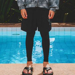 SANN 키즈 9부 레깅스 쇼츠 블랙 (B5SKWLP351BLK)