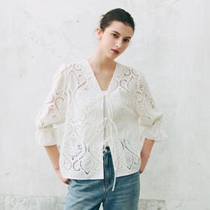 [미리주문 10%] 26SS 리아 자수 가디건 블라우스