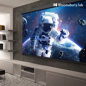 [무료설치]  전동 스크린 노출형 152인치 빔스크린 화이트 케이스 R-EW152S R-EW152B