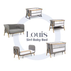 루이 5in1 아기침대 풀 패키지+바운서바S+바퀴+매트리스 커버(S)+모기장