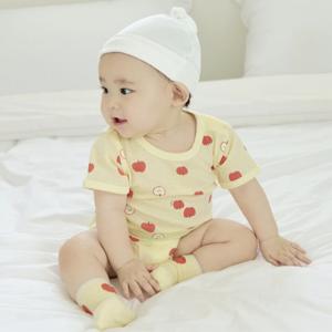 MKF5UI3305 공용 유아 코튼메쉬 반소매 바디수트2팩