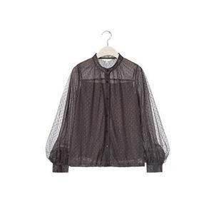 [최초가 69,900원]시에른 튤 블라우스 블루종