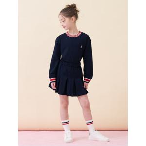 키즈 [택가 89,000] 여아 티핑 포인트 피케 상하세트 - 네이비 (BI6141G90R)