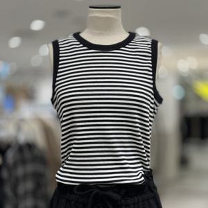 스트라이프 민소매 티셔츠 9176222983