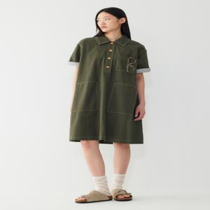 배색 스티치 카라원피스 9166241885