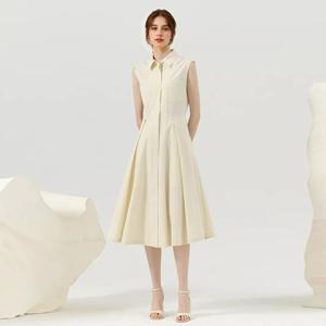 [최초가 89,000원]슬리브리스 썸머 카라 원피스