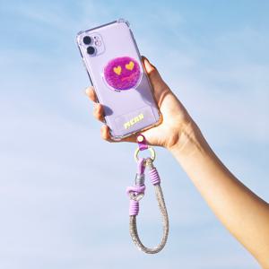 [무케] _핑거탭+샤이닝 핸드스트랩 세트 핸드폰 스트랩 액세서리 핸드메이드 여자친구선물