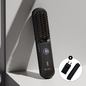 [쿠폰가 49,000원] 볼륨온 무선 브러쉬 빗 고데기 매직기 음이온 정전기방지 어댑터 세트