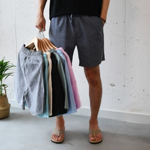 남자 여름 밴딩 면 반바지 8컬러 HC140