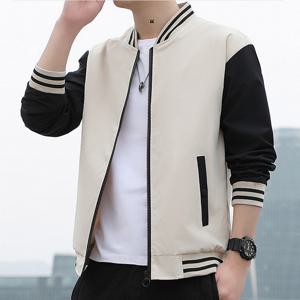 남자 간절기 배색 데일리 항공점퍼 봄 가을 블루종 바람막이 야구 점퍼 자켓
