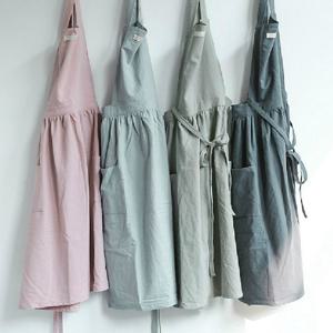 예쁜 면 원피스 앞치마 롱 에이프런 카페 어린이집 플로리스트 꽃집 신혼 주방 바리스타