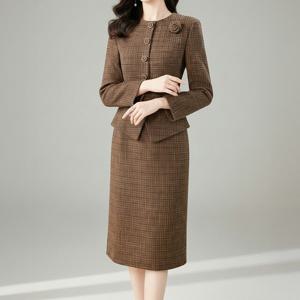 페이크투피스 트위드정장 하객룩 지르티아원피스