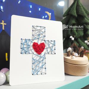 맘아트 DIY 스트링아트 십자가 만들기 키트