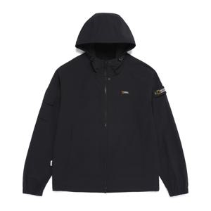 N262UFT940 아델리 냉감 스트레치 세미오버핏 후드 풀집업 점퍼 BLACK