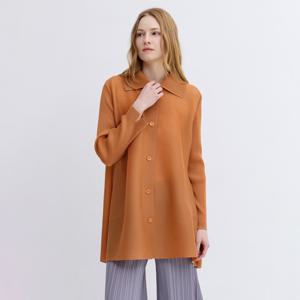 [최초가 209000원] 스프레드 카라 플리츠 롱 자켓_PPJKS026010