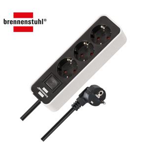 Ecolor 멀티탭 3구 화이트 1.5m