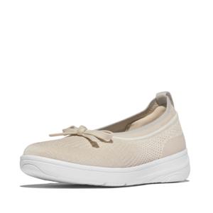 [바로도착][최초가 189,000] 슈퍼-Q V2 니트 리본 베이지 여성 플랫 슬립온