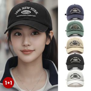 [2개세트] 1989 뉴욕 자수 로고 볼캡