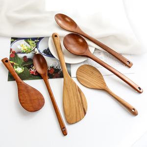 원목 옻칠 우드 나무 밥 주걱 나무주걱 원목 조리도구