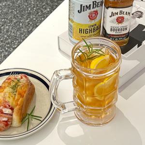 위스테이 로얄 하이볼잔 유리컵 손잡이 맥주컵 위스키잔 400ml