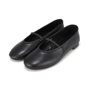 바바라 소가죽 미니멀 플랫 여성단화 4COLOR_BQJ128BK