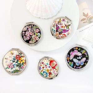 나전칠기 원형 자개 손거울 전통공예품 한국기념품 외국인선물 휴대용 답례품